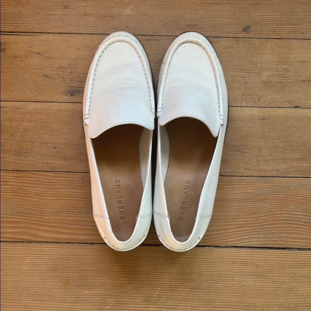 Everlane White Loafers - Size 6.5